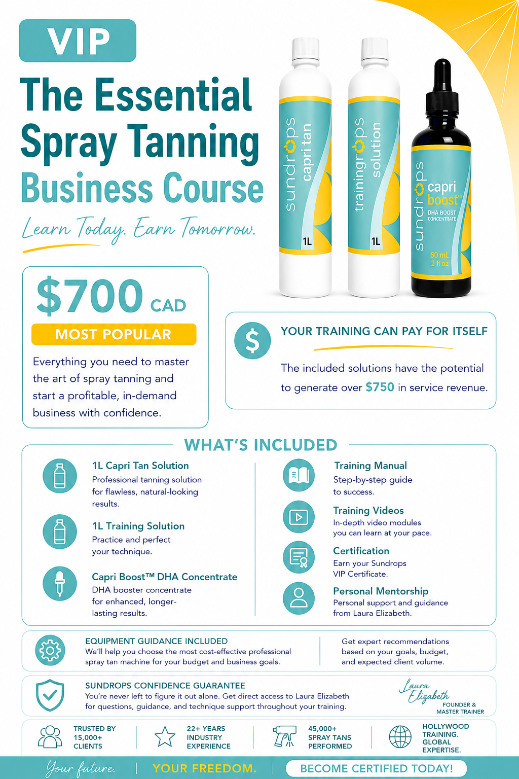 VIP Spray Tan Certification